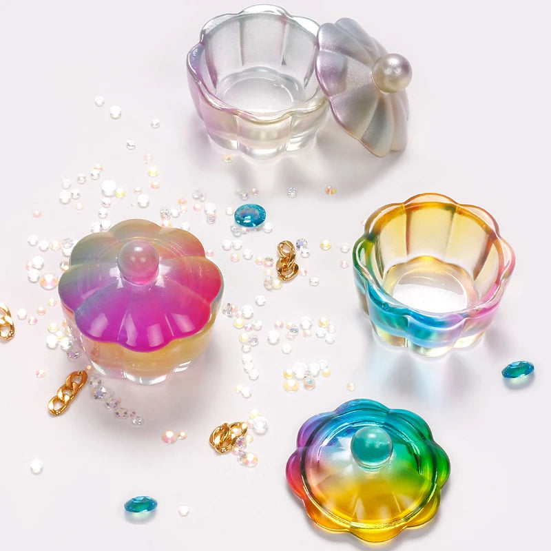 Glass Dappen Dish With Lid