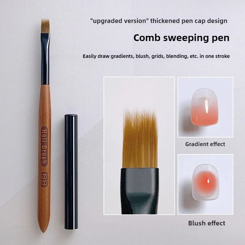 Ombre gel art brush