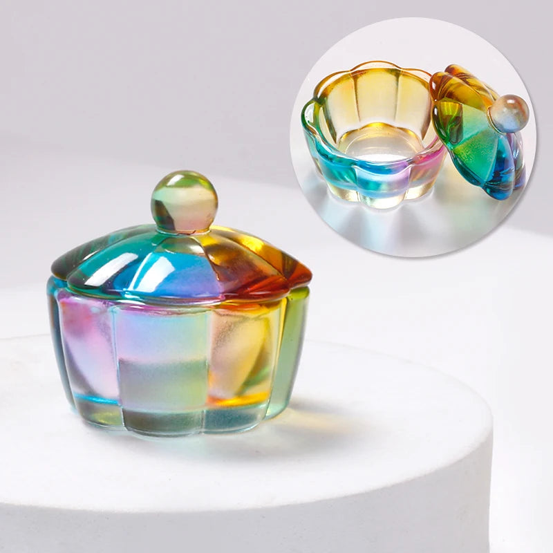 Glass Dappen Dish With Lid