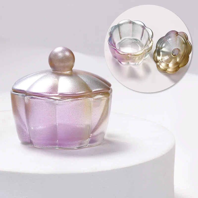 Glass Dappen Dish With Lid