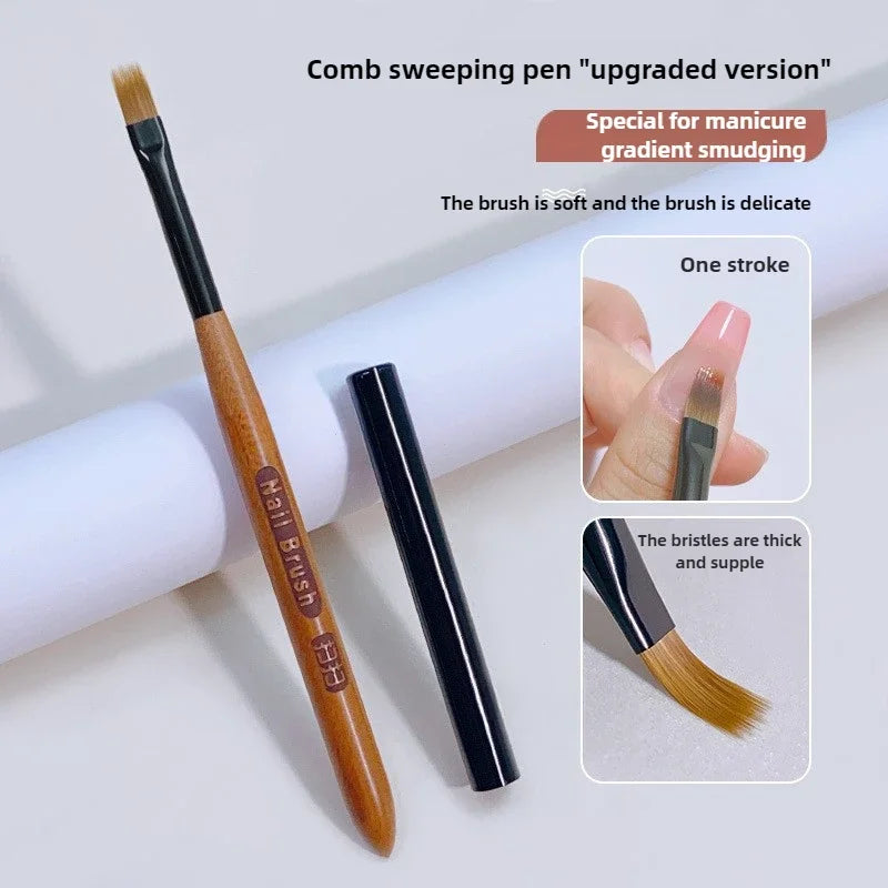 Ombre gel art brush