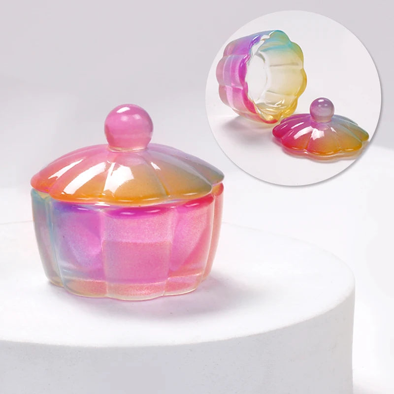 Glass Dappen Dish With Lid