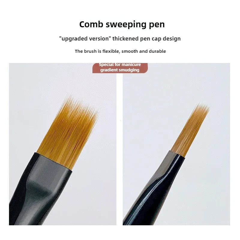 Ombre gel art brush